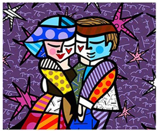 Art Platform All Night Dancing by Romero Britto